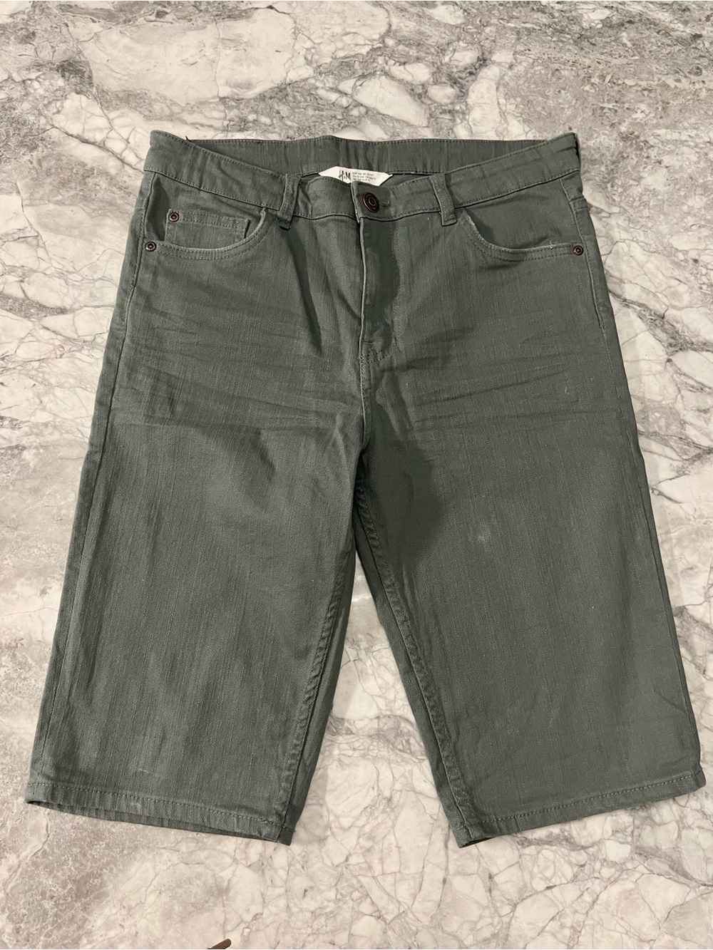 H&M Olive Green Kids' Casual Jeans Shorts